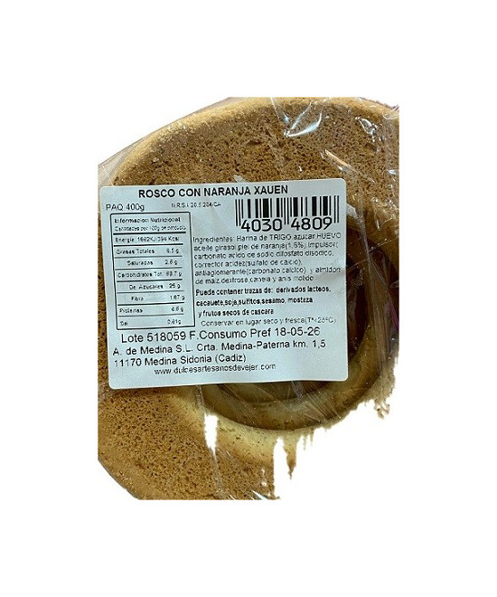 ROCOS DE NARANJA 400G XAUEN – DULCE ARTESANAL DE MEDINA SIDONIA CÁDIZ