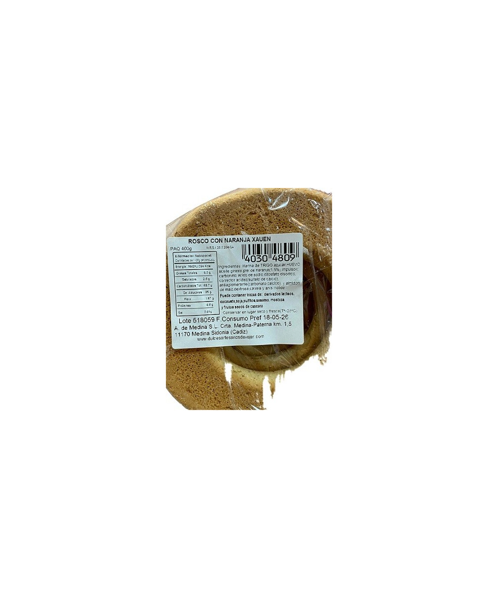 ROCOS DE NARANJA 400G XAUEN – DULCE ARTESANAL DE MEDINA SIDONIA CÁDIZ
