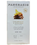 CHOCOLATE PANCRACIO CACAHUETE Y JENGIBRE 100G 42% CACAO