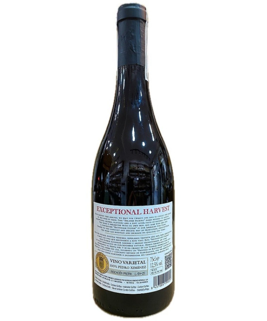 XIMÉNEZ SPÍNOLA EXCEPTIONAL HARVEST 75CL PEDRO XIMÉNEZ RECOLECCIÓN TARDÍA, ORO INTENSO