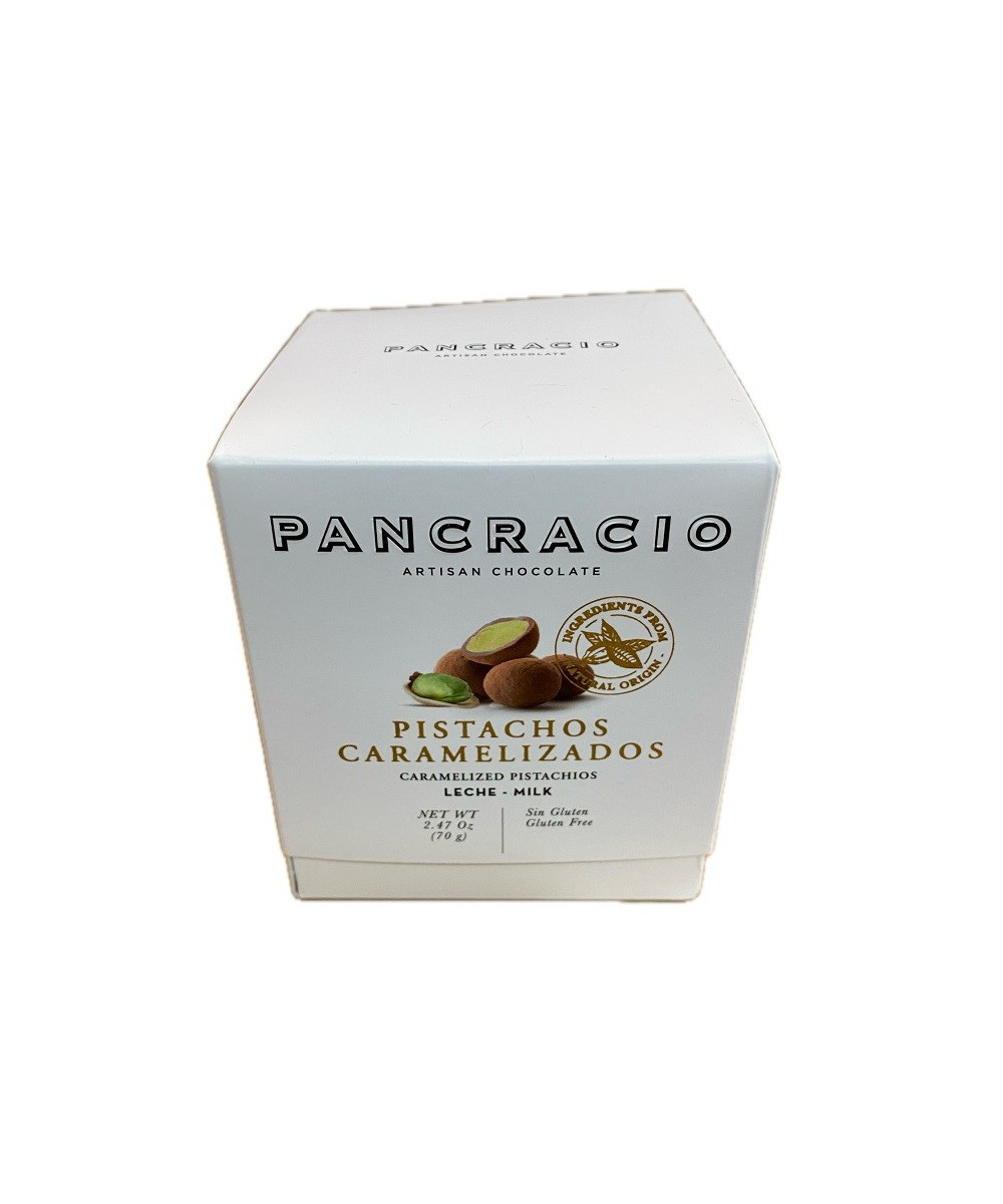 CHOCOLATE PANCRACIO PISTACHOS CARAMELIZADOS 70G 42% CACAO