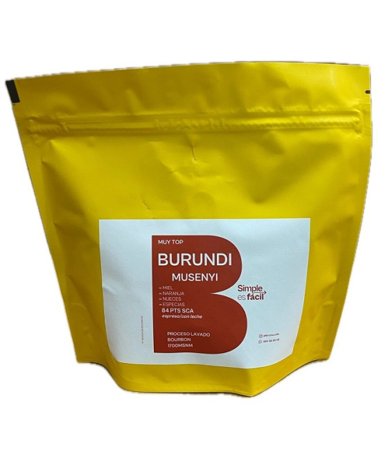 CAFÉ EN GRANO BURUNDI MUSENYI 250G – ESPECIALIDAD BOURBON