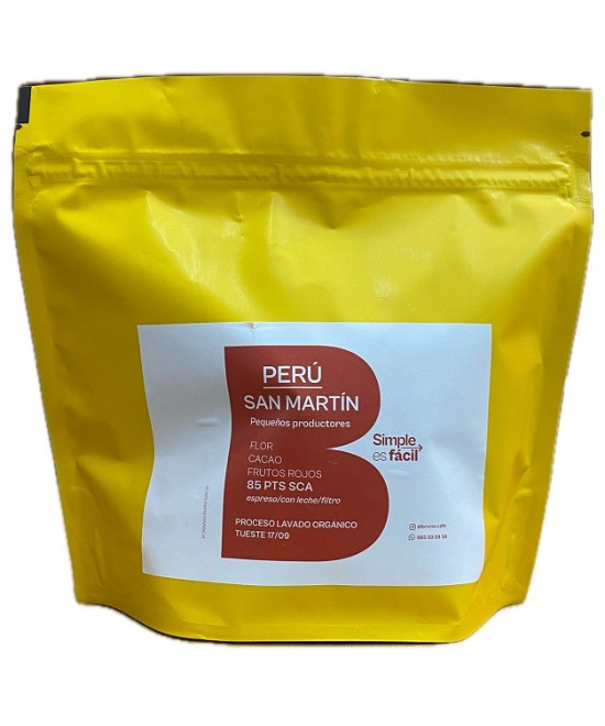 CAFÉ EN GRANO PERÚ SAN MARTÍN 250G – ESPECIALIDAD ORGÁNICO