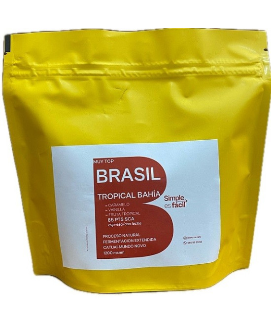 CAFÉ EN GRANO BRASIL TROPICAL BAHÍA 250G – ESPECIALIDAD 85 SCA