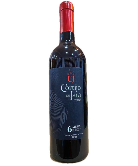 VINO TINTO CORTIJO DE JARA SYRAH, MERLOT Y TEMPRANILLO 75 CL
