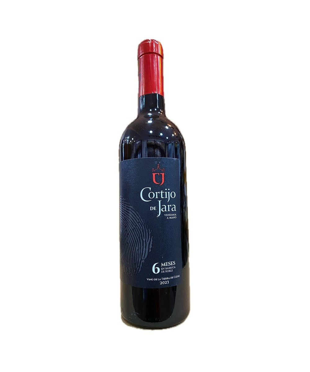 VINO TINTO CORTIJO DE JARA SYRAH, MERLOT Y TEMPRANILLO 75 CL