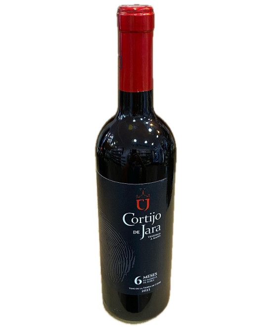 VINO TINTO CORTIJO DE JARA SYRAH, MERLOT Y TEMPRANILLO 75 CL
