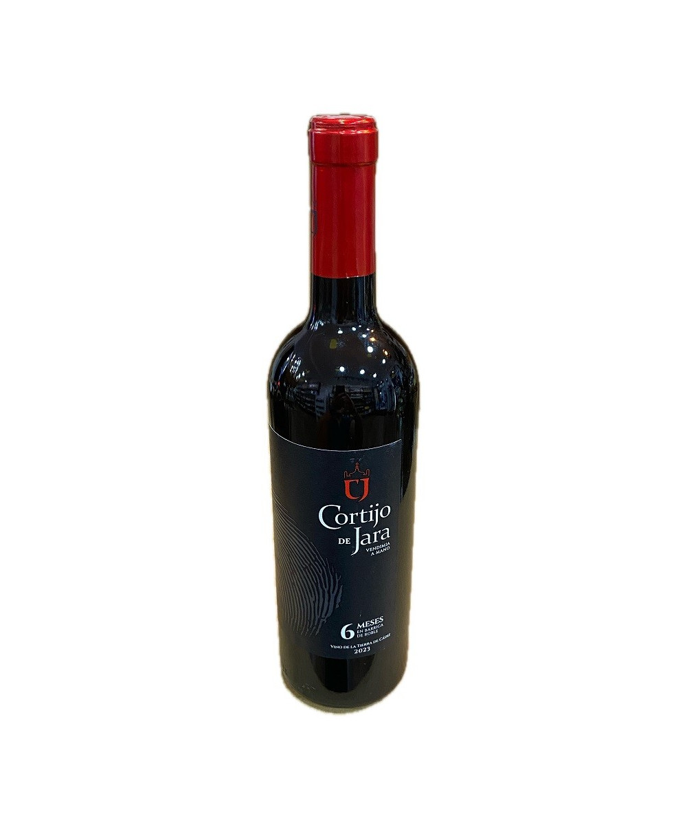 VINO TINTO CORTIJO DE JARA SYRAH, MERLOT Y TEMPRANILLO 75 CL