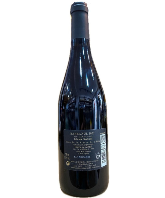VINO TINTO BARBAZUL TINTILLA DE ROTA EDICIÓN LIMITADA 75 CL