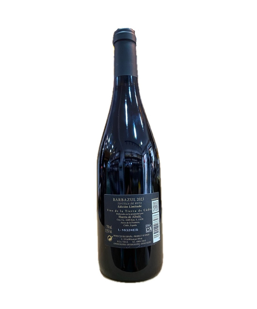 VINO TINTO BARBAZUL TINTILLA DE ROTA EDICIÓN LIMITADA 75 CL
