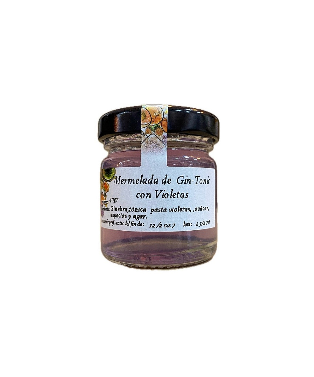 MERMELADA DE GIN-TONIC CON VIOLETAS LA MOLIENDA VERDE 40 G