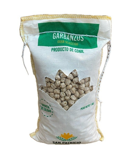 GARBANZOS GRAN SELECCIÓN 1 KG COOPERATIVA AGRÍCOLA SAN PATRICIO (CONIL, CÁDIZ)