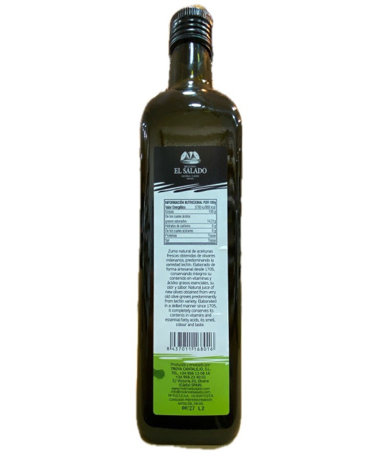 ACEITE DE OLIVA VIRGEN EXTRA MOLINO SALADO 750 ML (OLVERA, CÁDIZ)