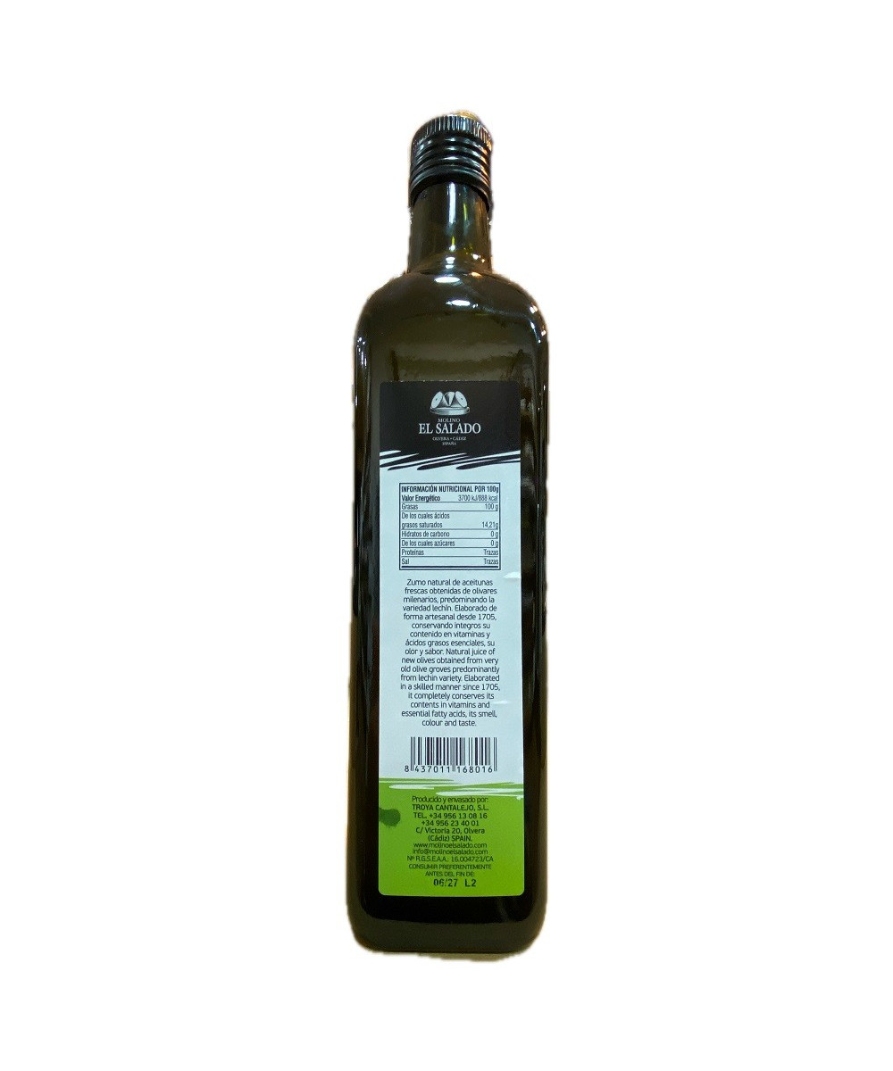 ACEITE DE OLIVA VIRGEN EXTRA MOLINO SALADO 750 ML (OLVERA, CÁDIZ)
