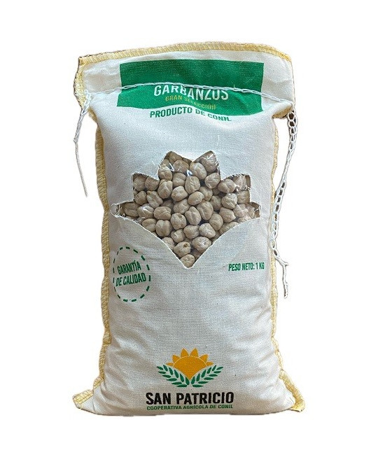 GARBANZOS GRAN SELECCIÓN 1 KG COOPERATIVA AGRÍCOLA SAN PATRICIO (CONIL, CÁDIZ)