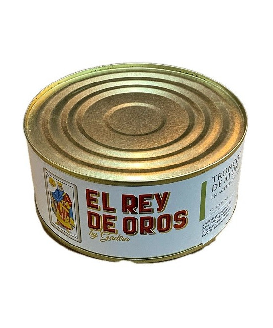 TRONCOS DE ATÚN EN ACEITE DE OLIVA EL REY DE OROS 975 G – BARBATE GADIRA