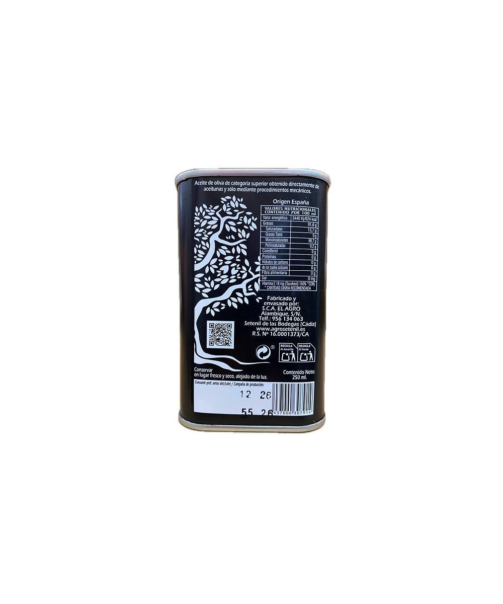 ACEITE DE OLIVA VIRGEN EXTRA AGROSETENIL LATA 250 ML – SETENIL DE LAS BODEGAS