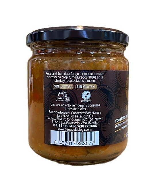 PISTO DE VERDURAS TIERRA PALACIEGA 340 G – ELABORADO CON TOMATES DE CO