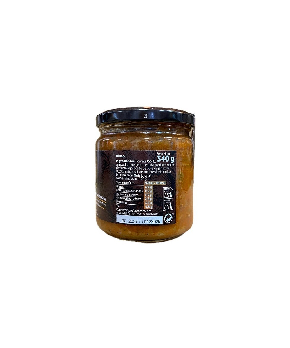 PISTO DE VERDURAS TIERRA PALACIEGA 340 G – ELABORADO CON TOMATES DE CO