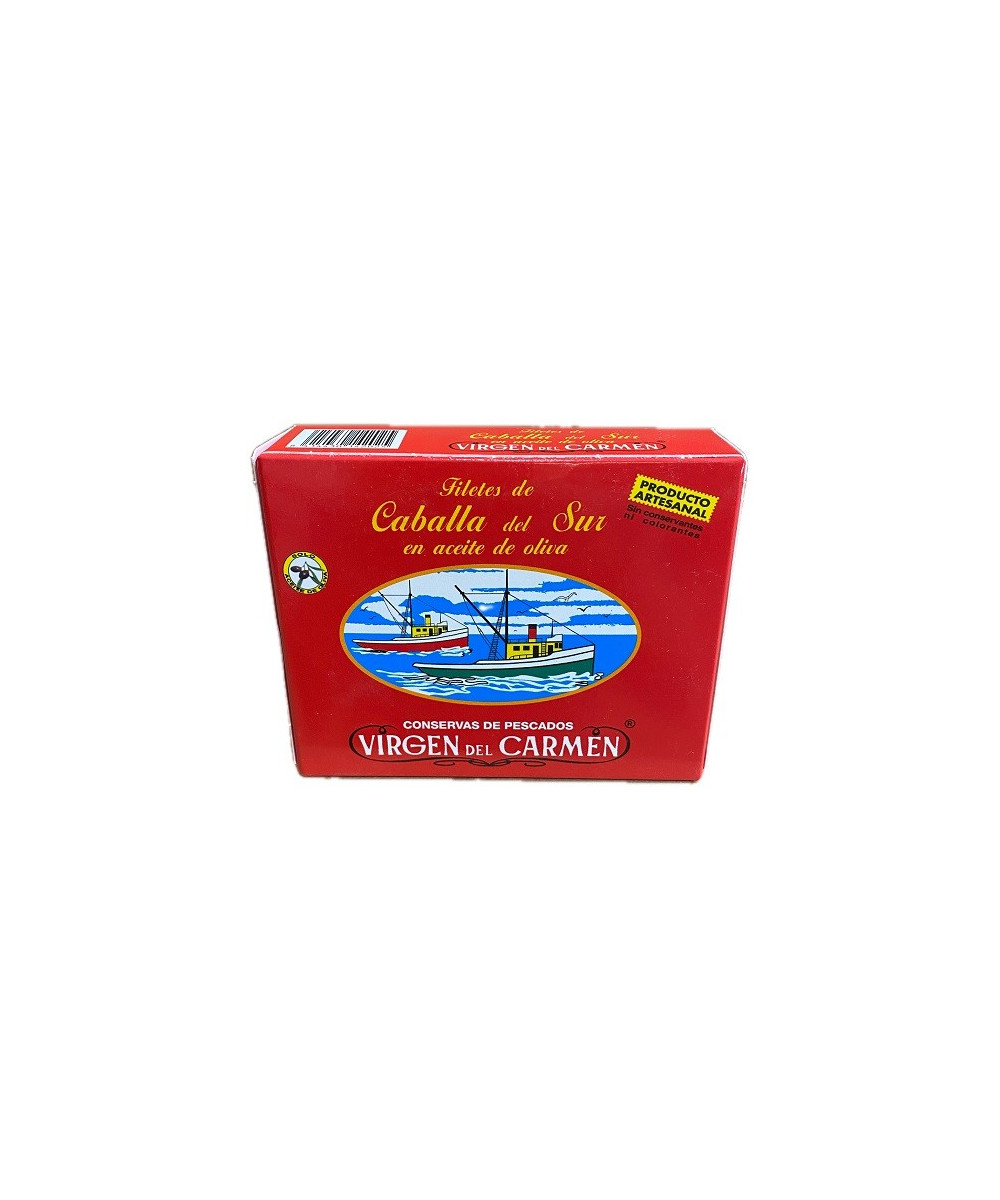 FILETES DE CABALLA EN ACEITE DE OLIVA VIRGEN DEL CARMEN 237 G – CONSERVA DE TARIFA