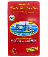 FILETES DE CABALLA EN ACEITE DE OLIVA VIRGEN DEL CARMEN 120 G – CONSERVA DE TARIFA
