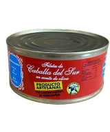 FILETES DE CABALLA EN ACEITE DE OLIVA VIRGEN DEL CARMEN 975 G – CONSERVA DE TARIFA