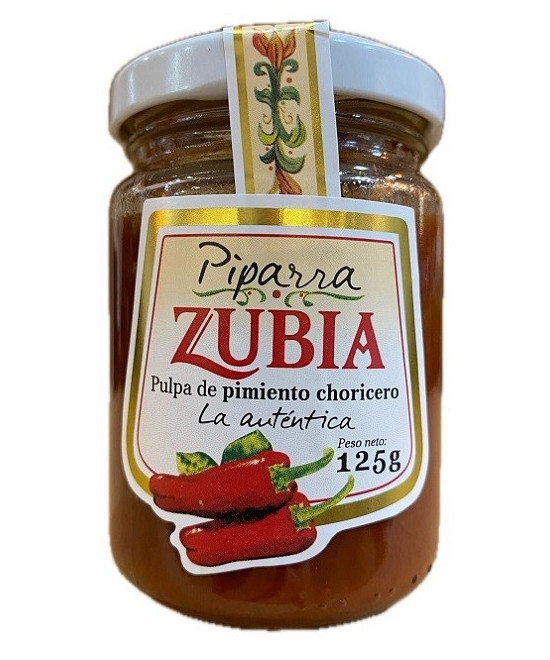 PULPA DE PIMIENTO CHORICERO ZUBIA LA AUTÉNTICA 125 G – PRODUCTO NATURAL DE GIPUZKOA