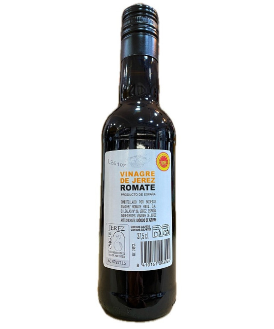 VINAGRE DE JEREZ SÁNCHEZ ROMATE 37,5 CL – ENVEJECIDO EN BOTAS DE ROBLE