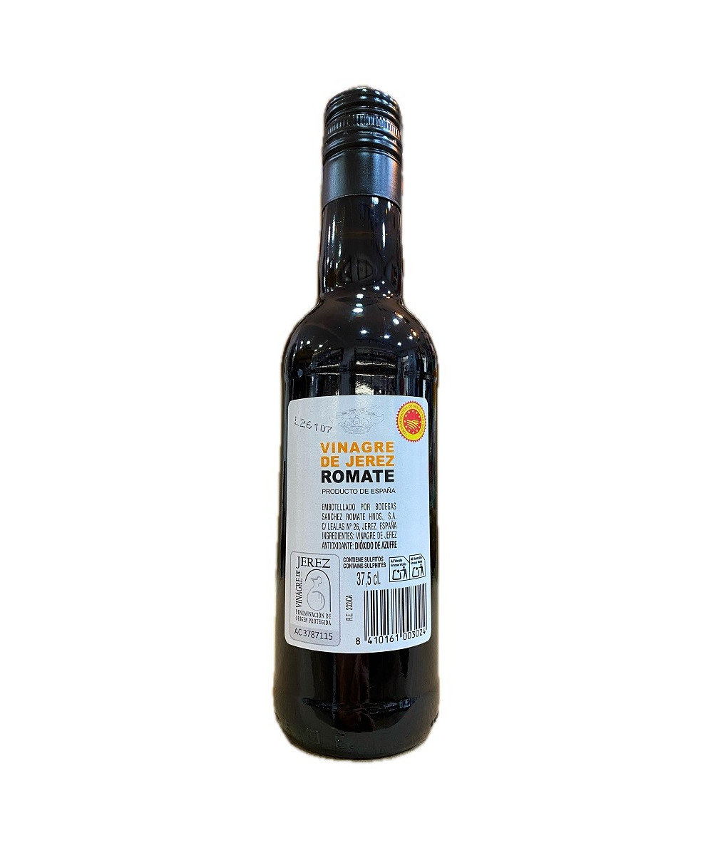 VINAGRE DE JEREZ SÁNCHEZ ROMATE 37,5 CL – ENVEJECIDO EN BOTAS DE ROBLE