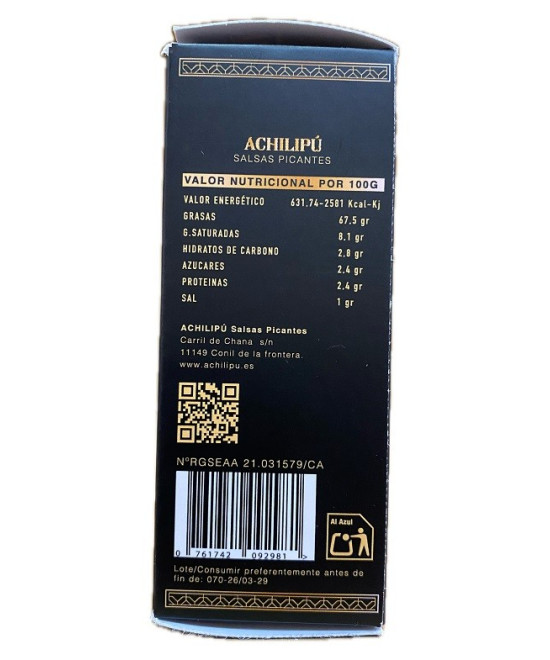 TRIHNINA ACHILIPÚ SALSA EXTRAPICANTE 20 ML – 1.250.000 SHU, 100% CÁDIZ