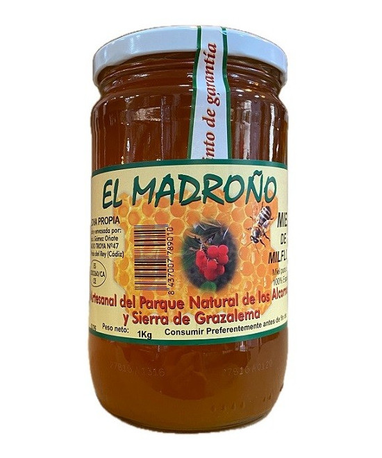MIEL MIL FLORES EL MADROÑO 1 KG – 100% ESPAÑA Y DE CÁDIZ
