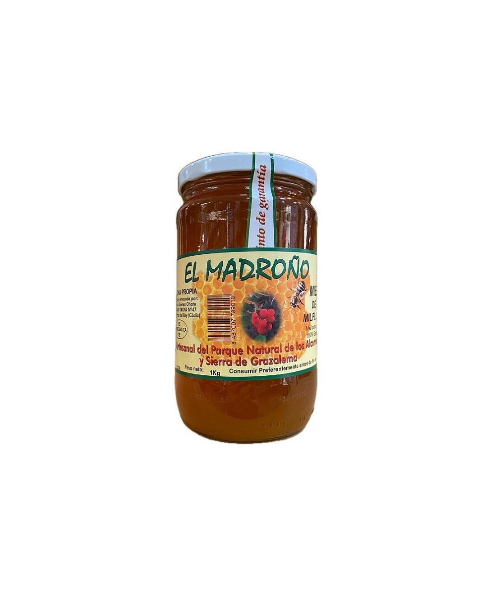 MIEL MIL FLORES EL MADROÑO 1 KG – 100% ESPAÑA Y DE CÁDIZ