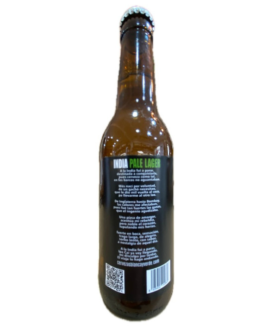 CERVEZA IPA-CAI BLANCA Y VERDE – INDIA PALE LAGER ARTESANAL DE CÁDIZ