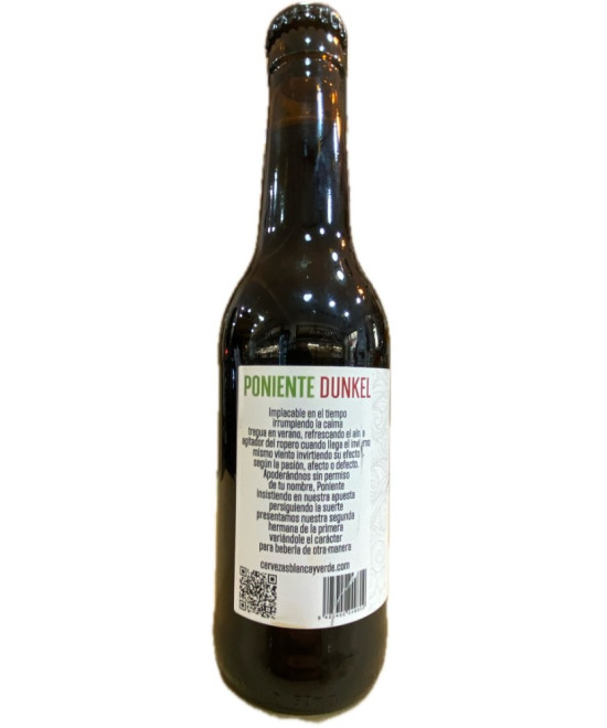 CERVEZA PONIENTE BLANCA Y VERDE – DUNKEL TOSTADA ARTESANAL DE CÁDIZ