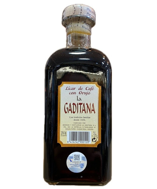 LICOR DE CAFÉ LA GADITANA 1 LITRO – BODEGAS Y DESTILERÍAS LA GADITANA