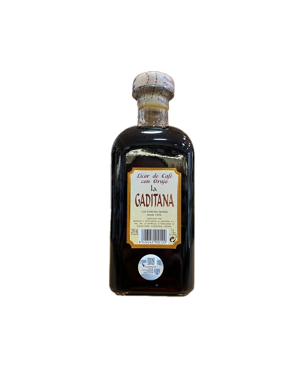 LICOR DE CAFÉ LA GADITANA 1 LITRO – BODEGAS Y DESTILERÍAS LA GADITANA