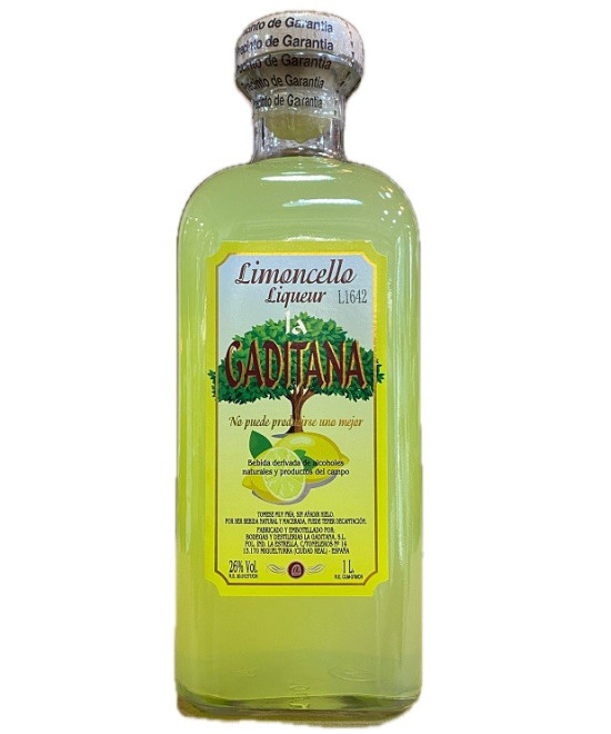 LICOR DE LIMONCELLO LA GADITANA 1 LITRO – LICOR DE LIMÓN ESPAÑOL