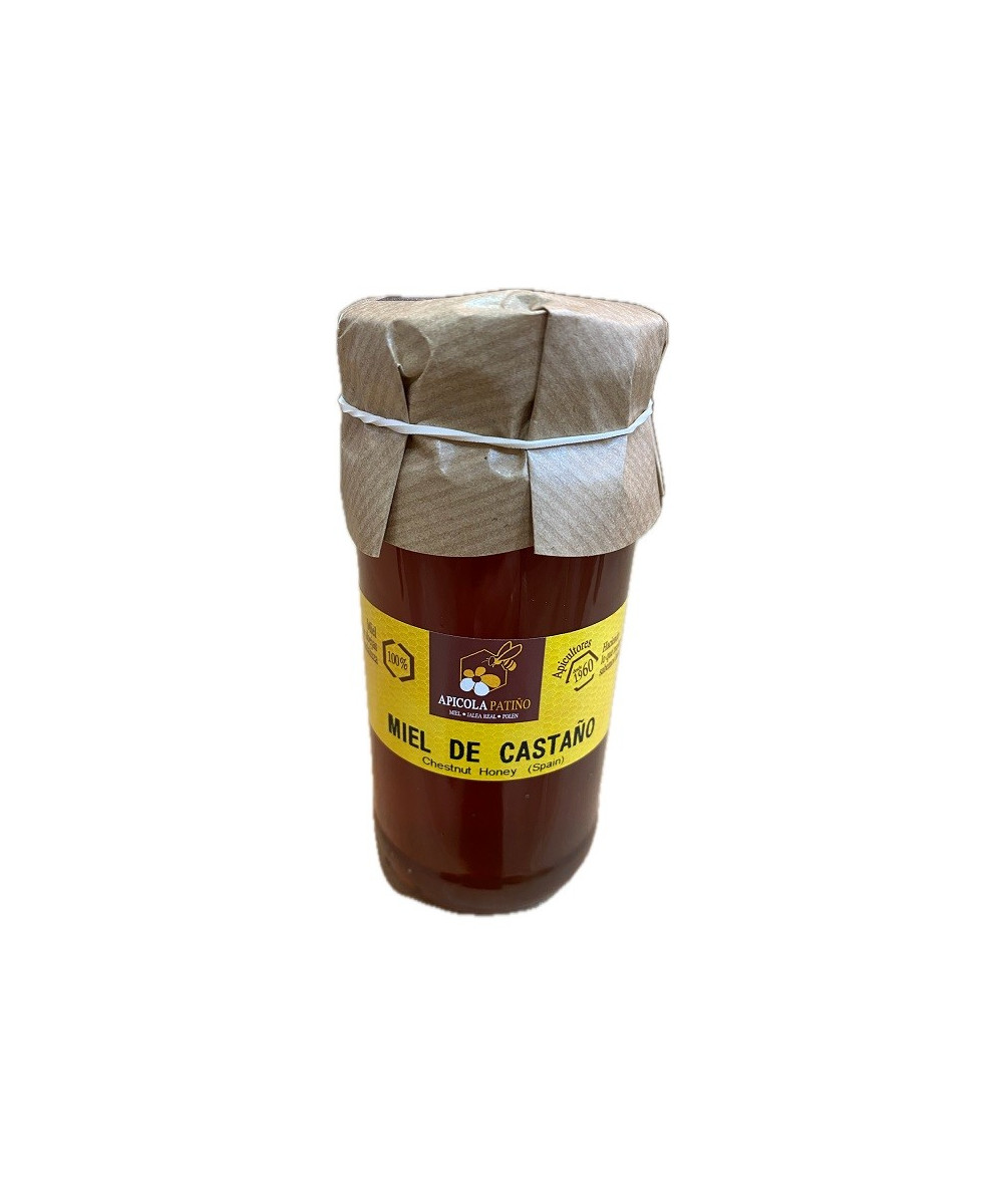 MIEL DE CASTAÑO APÍCOLA PATIÑO 300 G | TARRO DE CRISTAL