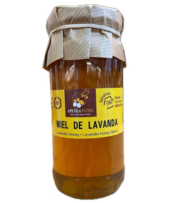 MIEL DE LAVANDA APÍCOLA PATIÑO 300 G | TARRO DE CRISTAL