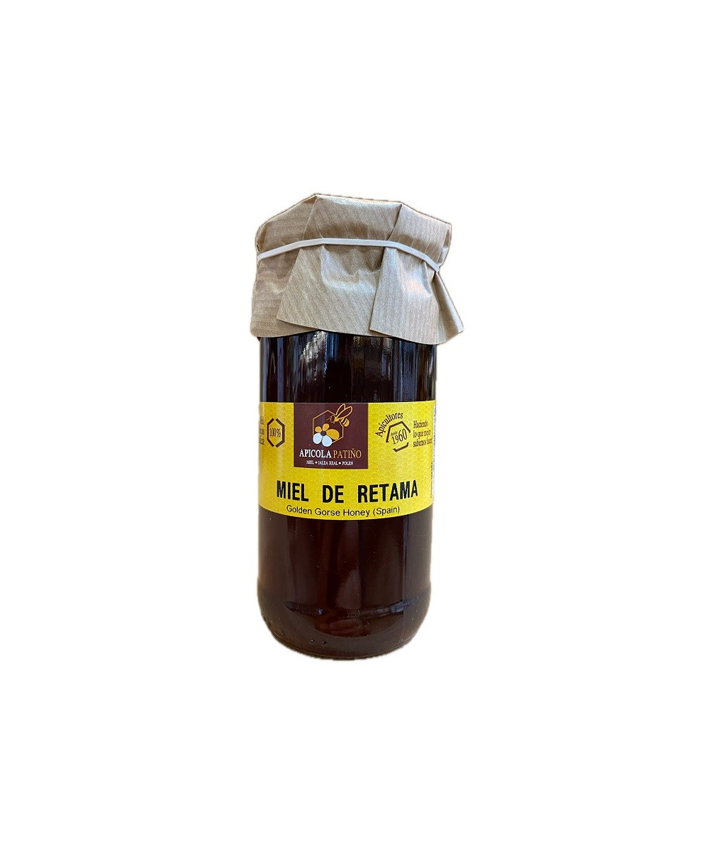 MIEL DE RETAMA APÍCOLA PATIÑO 300 G | TARRO DE CRISTAL
