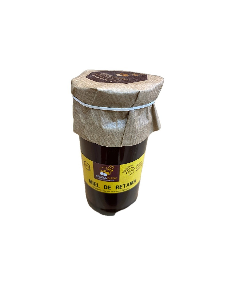 MIEL DE RETAMA APÍCOLA PATIÑO 300 G | TARRO DE CRISTAL