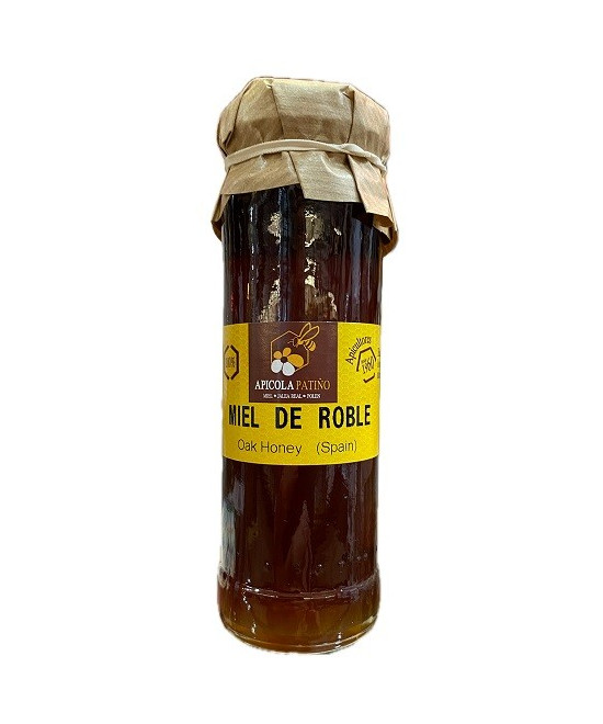 MIEL DE ROBLE APÍCOLA PATIÑO 150 G | TARRO DE CRISTAL