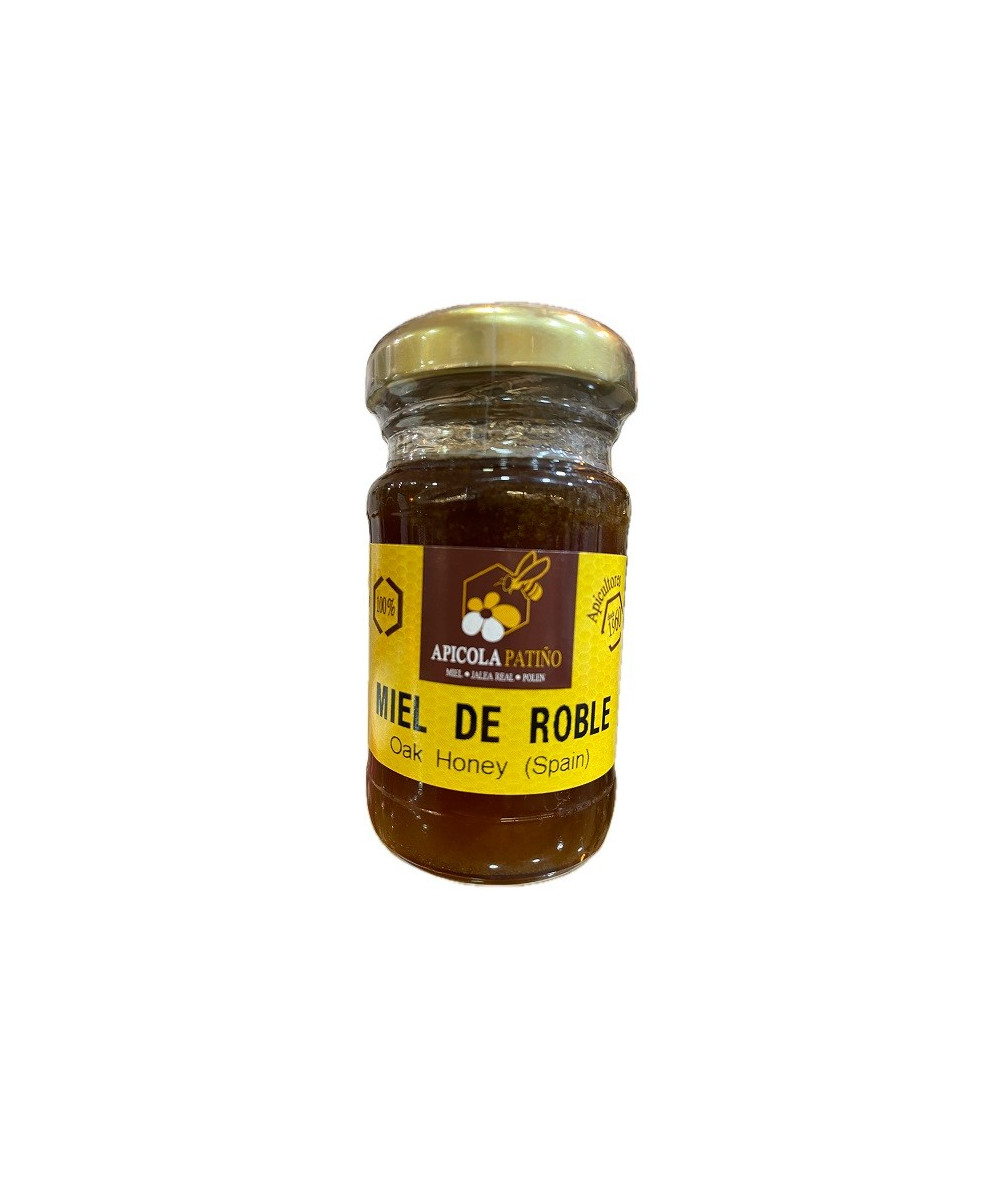 MIEL DE ROBLE APÍCOLA PATIÑO 80 G | TARRO DE CRISTAL