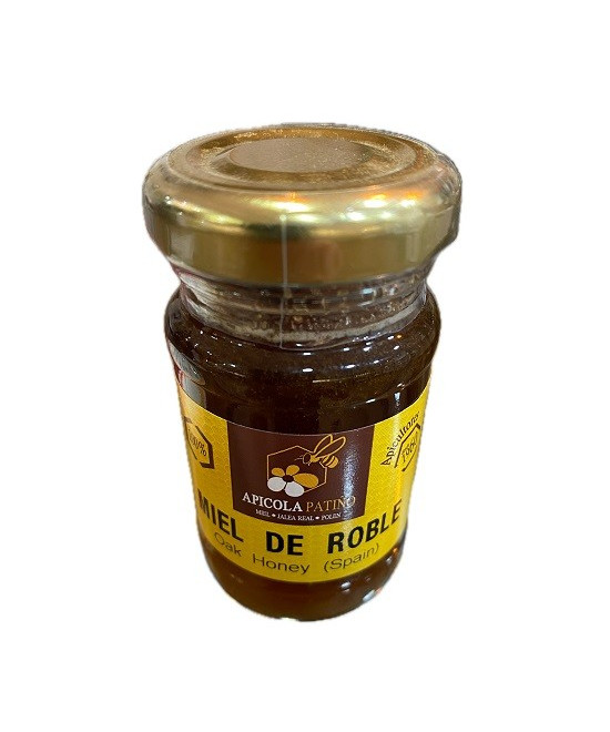 MIEL DE ROBLE APÍCOLA PATIÑO 80 G | TARRO DE CRISTAL