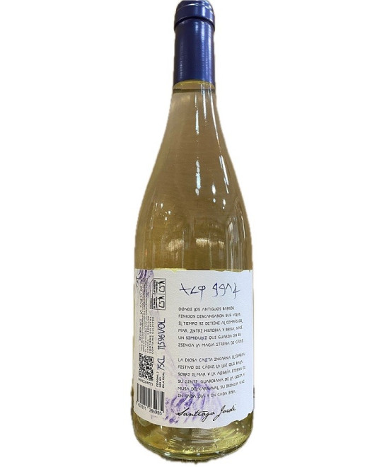 VINO BLANCO LA CALETA DE CAI SEMIDULCE 75 CL | SANTIAGO JORDI CÁDIZ