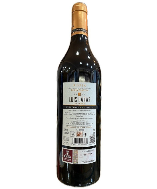 LUIS CAÑAS SELECCIÓN DE LA FAMILIA RESERVA 75 CL | RIOJA