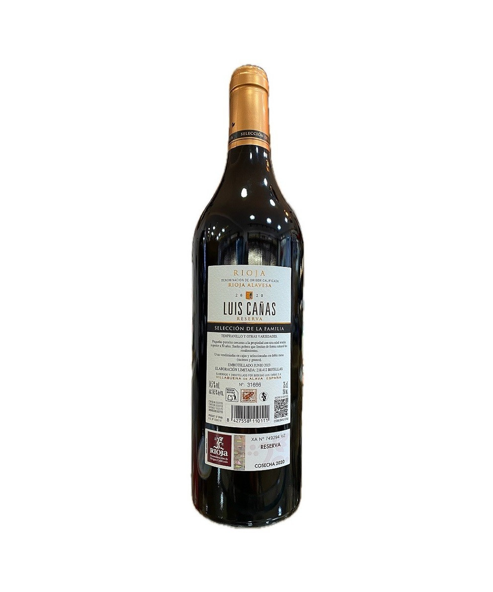 LUIS CAÑAS SELECCIÓN DE LA FAMILIA RESERVA 75 CL | RIOJA
